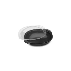 Wokipack PP 500ml noir 204x171x61 avec couv. PP